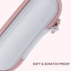 co2CREA Hard Case and Replacement Head Compatible with Finishing Touch Flawless Facial Hair Remover Electric Face Razor for Women (White Case + Replacement Head)