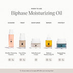 Furtuna Skin Biphase Moisturizing Oil - Hydrating, Plumping & Protecting Face, Neck, and Decollete Oil, Vegan & Cruelty-Free, Organic Olive Oil-Infused