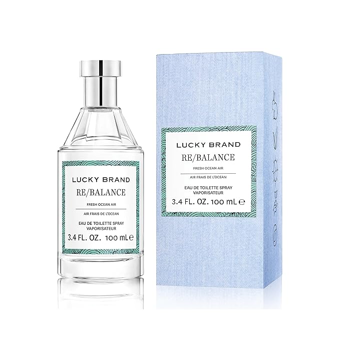 Lucky Brand Re/Balance The New Sustainably-Inspired & Harmonious Mood-Evoking Unisex Fragrance For Women & Men, 3.4 Fl Oz EDT Spray (Pack of 1)