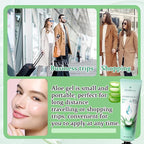 8PCS Aloe Vera Gel for Face & Skin,Organic Aloe Vera Gel,Hydrating After Sun Cream for Travel Size,Moisturizing Lotion for Skincare,After Sun Lotion for All Skin Type(E)