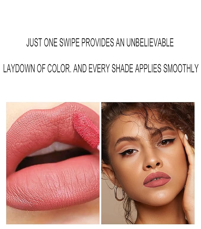 2Pcs Matte Nude Lip Liner Pencil and Lip Coverage