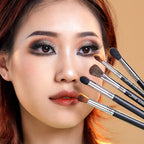 Jessup Eyeshadow Brush Set Professional Eye Blending Brushes for Lid Small Fluffy Soft Eye Brushes 10pcs, T331