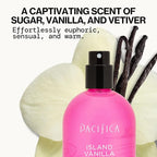 Pacifica Beauty Island Vanilla Spray Perfume – Sweet Tropical Vanilla Gourmand Scent, Long Lasting Everyday Signature Fragrance for Women, Non-Toxic, Vegan, Cruelty-Free Clean Perfume 2oz