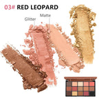 Boobeen 15 Colors Eyeshadow Palette, Highly Pigmented Matte and Shimmer Eye Shadow (with smudger), Soft Powder Eye Makeup Palette for Women and Girls, Create Flawless Glam Eye Looks