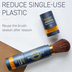 Brush On Block Mineral Sunscreen Powder Refill, Natural Broad-Spectrum SPF 30, Safe for Sensitive Skin, UVA UVB Face Protection, Reef Friendly (Touch of Tan - Refill)