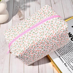 Soidram pink makeup bag floral