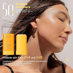 Sunscreen Stick for Face Spf50+ Sunblock Pa++++ Outdoor Water-Resistant Face & Body Solid Sunstick No Eye Irritation Travel Size 0.56 Oz (50 Uses)