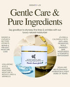 Ultra Moisturizing & Hydrating Body Butter Cream with Botanical Oils, Natural Ceramides, Hyaluronic Acid, Squalane, Cupuacu & Mango Butters-Heal, Soften & Repair Dry Skin 8oz