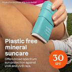 ATTITUDE Mineral Sunscreen Stick with Zinc Oxide, SPF 30, EWG Verified, Plastic-Free, Broad Spectrum UVA/UVB Protection, Dermatologically Tested, Vegan, Unscented, 2.1 Ounces