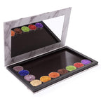 Magnetic Palette Marble Empty Makeup Palette with Mirror for Eyeshadow Lipstick Blush Powder (White)
