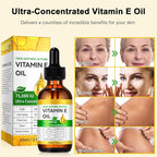 2PCS Natural Vitamin E Oil for Skin, 75,000 IU Ultra Concentrated Vitamin E Oil for Face, Hair and Scars, Moisturizing Dry Skin Oils, Promotes Skin Elasticity