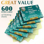 Natural Green Tea Oil Blotting Sheets for Face Face