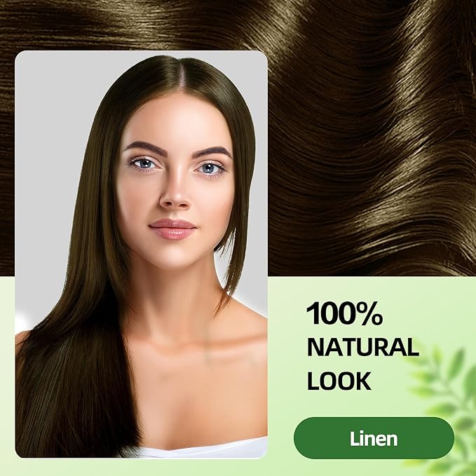 Hair Dye Shampoo 3 in 1 for Gray Hair Coverage,Argan nut Natural Shampoo Hair Dye for Women & Men/Ammonia-Free 500ml(Linen)