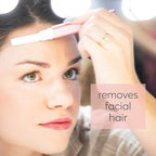 About Face Sonic Beauty Wand - Electric Facial Hair Remover and Bonus Eyebrow Shaper, Ideal for Shaving, Exfoliating and Brow Shaping, Epilator for Men & Women