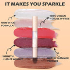 FOCALLURE Glitter Lip Gloss,High Shine Shimmer Lipstick,Long Lasting Plumping Lipgloss,Hydrating,Moisturizing,Non-Sticky and Lightweight Formula for Lip Color,Flechazo