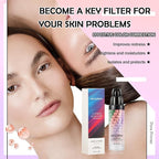 2PCS One Step Color Corrector,Tri-Color Color Correcting Facial Serum,Moisturizing Color Changing Foundation,Oil Control Tinted Moisturizer Isolation Cream for Face Makeup Primer Base