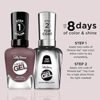 Sally Hansen Miracle Gel™, Saddle Up, Long Lasting, Gel-Like Formula, No UV Lamp Needed, Brown Nail Polish