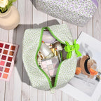 Soidram floral makeup bag quilted