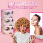 CCbeauty Reusable Under Eye Patches + Eye Cream Applicator Value Set | 100% Silicone Eye Gel Pads | Boost Hydration | Minimize Fine Lines + Wrinkles + Dark Circles | Storage Tin Included | Mango