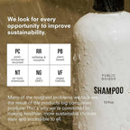 Public Goods Shampoo for Women & Men | Natural Gentle Shampoo to Cleanse & Nourish All Hair Types | Made with Organic Essential Oils | Sulfate & Paraben Free | Vegan | Made in Canada | 12 Fl Oz Bottle