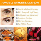 Turmeric Face Cream for Face - Natural Turmeric Moisturizer Cream for Soothing & Hydrating - Vitamin C Turmeric Anti Aging Face Cream Smoothes Fine Lines, Daily Moisturizer for Face and Body 50g