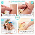 UV Stickers for Sunscreen Reapplication to