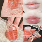 Honey Lip Oil Set, 2pcs Moisturizing Cute Lip Gloss Gift Set, Jelly Honey Lip Oil Gloss, Colorless Lip Care Oils For Very Dry Lips, Plumping & Hydrating Lip Glow Oil Lip Care Products