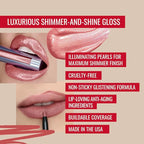 Runway Rogue LuxGloss Kit with 2 Moisturizing Shimmer Lip Gloss Tubes (‘Strike a Pose’ and ‘Fashion Week’) and 1 Matte Lip Liner Pencil (‘Work It Babe’)