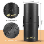 AIRWOS® Makeup Brushes Set Professional 14Pcs Makeup Brushes Pearl Flash Handles Premium Synthetic Foundation Face Powder Brush Blending Eyeshadow Concealers Makeup Brushes MakeUp Brushes with Case