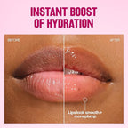 REVLON Super Lustrous Glimmer Lip Oil, Moisturizing & Tinted, Shiny Finish, Made with Plant-Based Squalane, 006 Plum Pop, 0.13 fl oz