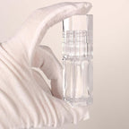 COSIDEA 18pcs Empty 6ml Square Clear PETG lip gloss tubes big deo foot wand lipgloss tube container for lip oil