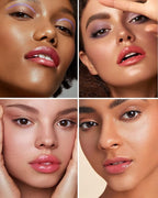 Glimmer Balm, Tinted Lip Balm Long Lasting PH Lipstick, Color Changing Lipstick Natural Chapstick, Glitter Pink Shade Lipstick (Rainbow)