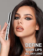 Erinde Peel Off Lip Liner Stain, Long Lasting Tattoo Lip Liner with Tweezer, Matte Finish Peel Off Lip Stain, Waterproof Transfer Proof Lip Stain Peel Off, Non-Stick Cup Nude Lip Stain Lipliner, 04