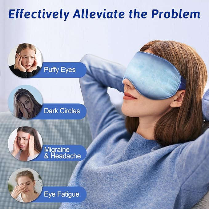 Cooling eye mask, cold eye