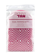 Skinny Tan Pink Velvet Tanning Mitt - Velvety Soft Luxe Texture - Waterproof Lining to Keep Hands Stain Free - Smooth for Flawless Finish - Long-Lasting and Machine Washable - 1 pc Applicator