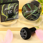 2PCS Mushroom Head Air Cushion CC Cream Foundation,Moisturizing Mushroom Head Foundation BB Cream Makeup Foundation Matte Concealer Full Coverage Long-lasting Oil Control (Natural)