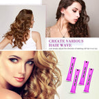 48 Pieces Hair Perm Rods Short Cold Wave Rods Plastic Perming Irons Hair Curling Rollers Curlers with Steel Pintail Comb Rat Tail Comb for Hairdressing Styling Supplies(0.75 Inch,Purple)