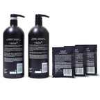 Nexxus Keraphix Shampoo and Conditioner - Damaged Hair Treatment System with Keratin Protein and Black Rice, 2 Count & 3 Repair Masks Treatment, 33.8 oz, 1.5 oz, 3 Count, 5 Count ( Pack of 1)