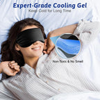 Cooling eye mask, cold eye