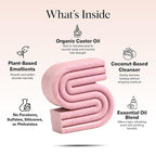 Kitsch Castor Oil Shampoo Bar Soap - Hydrating & Moisturizing Hair Care - Organic Castor Oil Solid Shampoo for Hair Growth & Scalp Nourishment - Silicone & Paraben-Free, Vegan, Made in USA - 3.2oz