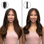 Foxybae Super Styler – 4-in-1 Blow Dryer Brush Set - Diffuser, Blowout Brush, 1.25” Curling Barrel & Drying Cylinder - Voluminous, Frizz-free Hair - Blow Dryer, Straightener & Curler [Black Rose-Gold]