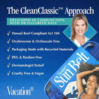 VACATION Sun Belt Sampler Kit, SPF 30-50 Sunscreen Pack, Includes Classic Lotion, Super Spritz Face Mist, Baby Oil, After Sun Gel, Festival Friendly Fanny Pack