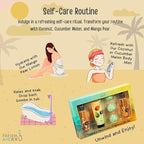 Fine Fragrance Body Mist & Body Splash Gift Set – Luxury Self-Care Combo for Women and Girls (Coconut, Cucumber, Mango Pear w/ Bath Fizzer, Bath Bomb)