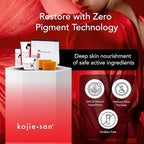 Kojie San Face & Body Shower Set - The Original Kojic Acid Soap that Reduces Visibility of Dark Spots, Hyperpigmentation, and Other types of Skin Damage – 135g x 2 Bars with Lotion, Cream and Toner
