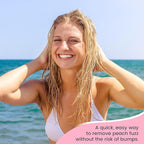 SweetLF Portable Electric Shaver for Women, IPX7 Waterproof, Painless, Rechargeable, Wet & Dry Shaving, Face & Chin & Upper Lip, Black