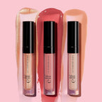 e.l.f. Lip Plumping Gloss, Hydrating, Nourishing, Invigorating, High-Shine, Plumps, Volumizes, Cools, Soothes, Sparkling Rosé, Shimmer, 0.09 Oz