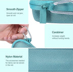 co2CREA Hard Case and Replacement Head Compatible with Finishing Touch Flawless Facial Hair Remover Electric Face Razor Women (Parisian Blue Case + Replacement Head)