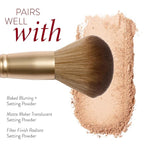 LAURA GELLER NEW YORK Setting Powder Brush - Makeup Brush for Setting - Set Face Makeup without Caking - Smooth Finish