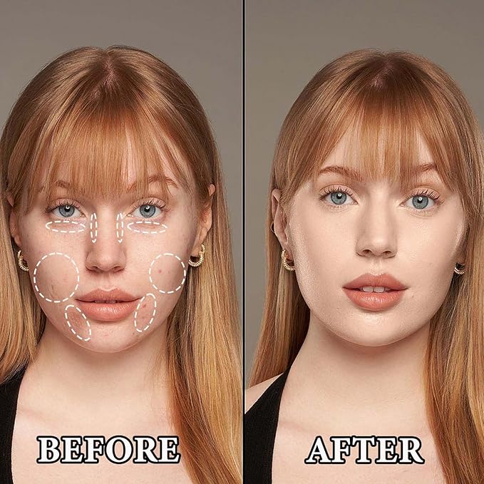 Color Correcting Concealer Palette,Concealer Contour Palette Long-Lasting Makeup Cream Contour Palette,Contouring Foundation Highlighting Corrector Concealer Palette for Dark Circles & Blemish(#02)