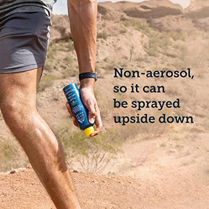 Oars + Alps Sunscreen Spray for Face & Body, SPF 50 Spray Sunscreen Infused with Vitamin C & Antioxidants, No White Residue, Water & Sweat Resistant, All Skin Types, Lightweight, Hydrating, 6oz, 2pk